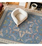 Boho Non Slip Kitchen Rug Runner - 2x6 Blue Washable Rug for Bathroom, Laundry Room, Hallway, Non...