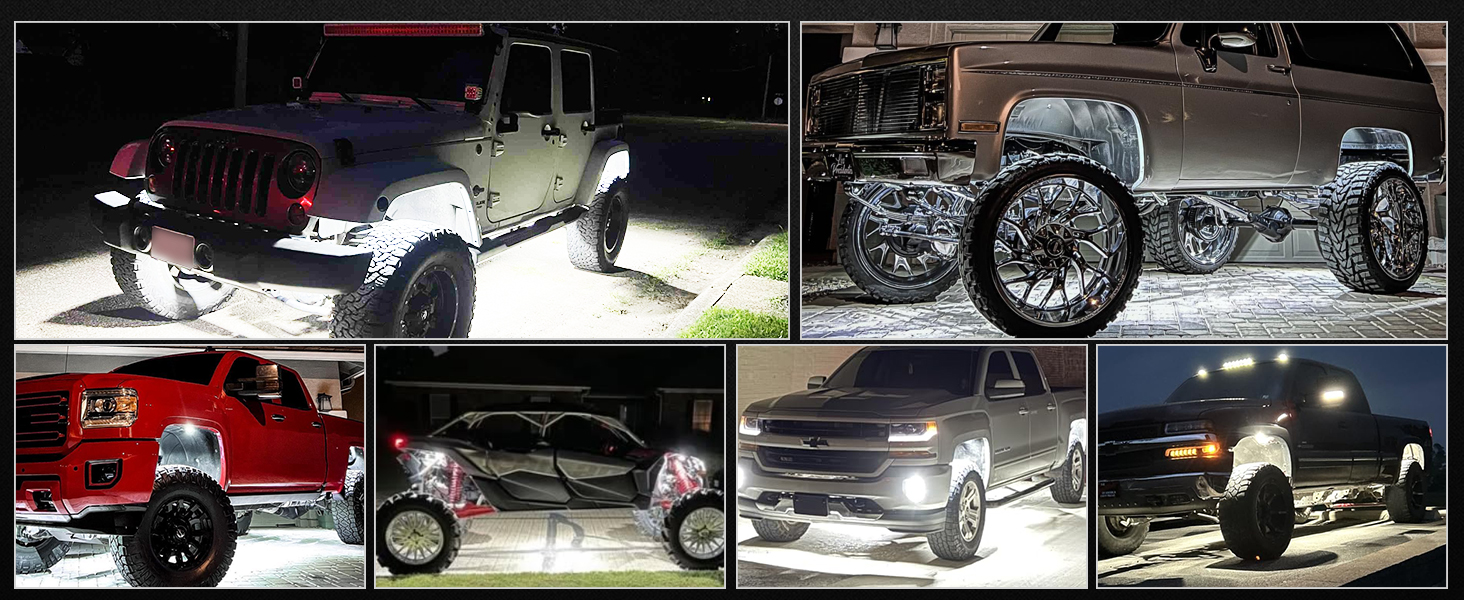 white rock light led pods kit