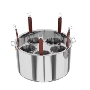 Large 5 Holes Pasta Pot with Insert for Cooking