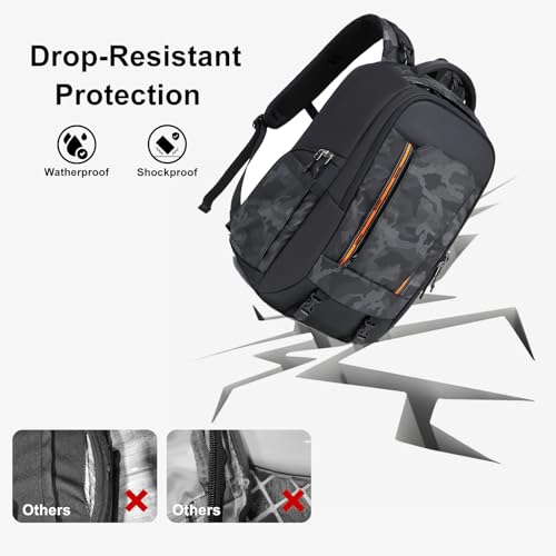 Holds 3 Tripods & 15.6 inch Laptop for Canon/Nikon/Sony/DJI Mavic Drone