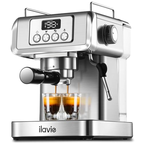 Espresso Maker with Steam Milk Frother，Espresso Coffee Machine with 60oz Removable Water Tank for Lattle