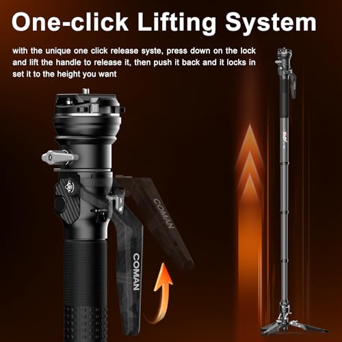 65’’ Travel Monopod with 360° Ball Bowl Head