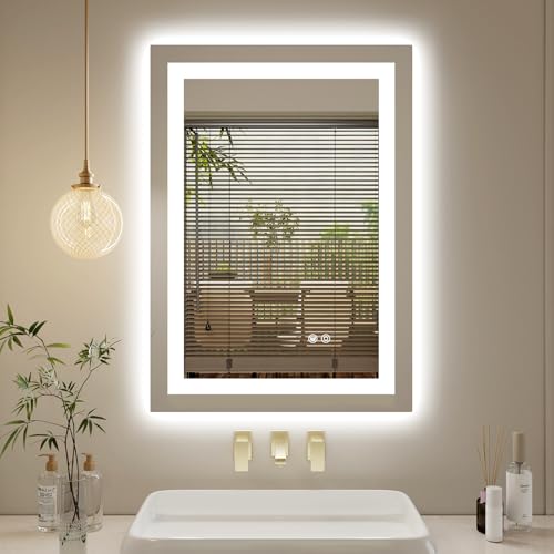 Brighter Frontlit and Backlit Light up Anti Fog Mirror
