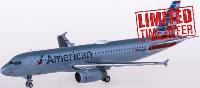 FloZ for Geminijets for American Airlines for Airbus A320 N651AW 1:400 Airplane Pre-Built Model