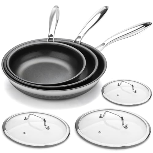 6 Piece Non-Toxic Titanium Ceramic Skillet