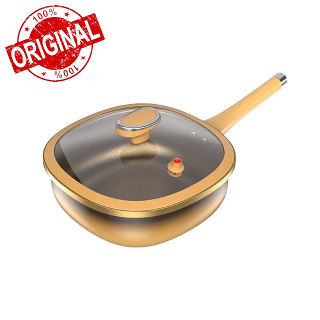 12in Titanium Alloy Non-Stick Pot with Lid