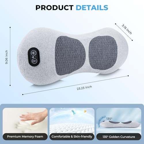 Electric Lumbar Support Pillow for Bed and Chair