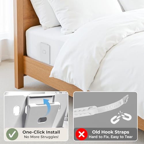 ABS Fits Twin/Full/Queen/King Mattress (Set of 4 White)
