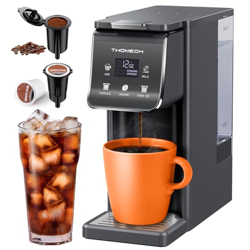 Single Serve Hot & Iced Coffee Maker for K-Cup and Grounds