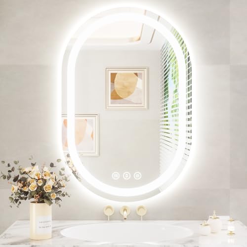 Lighted Bathroom Vanity Mirror with Lights - Anti-Fog