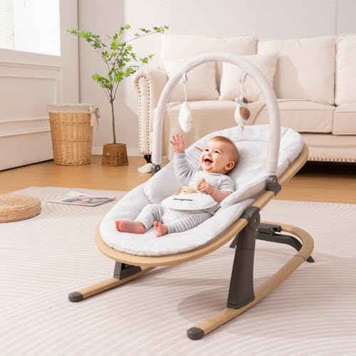 Portable Newborn Bouncer Seat with 3 Adjustable Heights