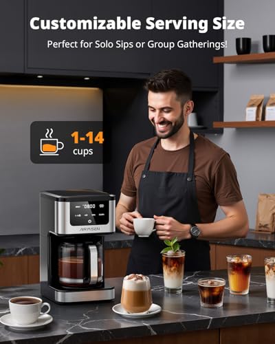 Touchscreen & Glass Carafe – Perfect for Home & Office Use