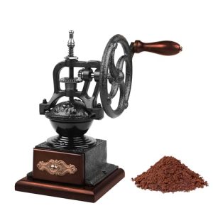 Home Vintage Style Wooden Hand Crank Coffee Maker Grinder