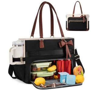 Tote Bag for Women with Insulated Lunch Compartment