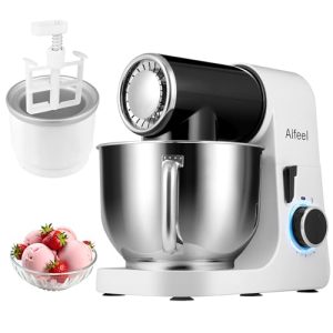 6.5QT Kitchen Electric Mixer with 2QT Ice Cream Maker Bowl