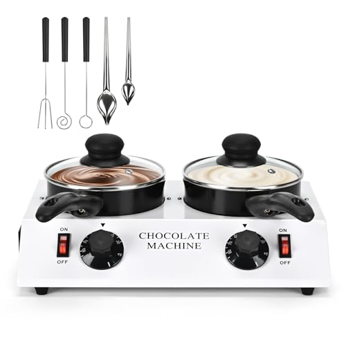 Electric Heating Chocolate Tempering Machine with Chocolate Dipping Fork Spoons Set
