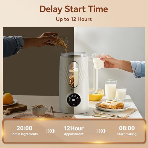 Plant Based Milks and Non-Dairy Beverages with Delay Start/Boil Water/Self-Cleaning