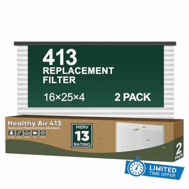 2 Pack 413 Replacement Filter Compatible with Air Purifier 1410