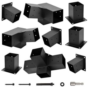 15° 3-Way Slanted Roof Pergola Bracket Set