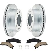 BDFHYK Front Brake Kit Compatible with GMC Savana 1500 03-08, Yukon XL 1500 01-06, Compatible wit...