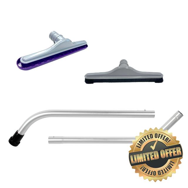 Replacement Wand+Floor+Carpet Brush. Compatible with ProTeam vacuum backpack and Hoover vacuum cleaner C2401-Commercial cleaner tool set for backpack systems; fits Super Coach Pro and Shoulder Vac Pro