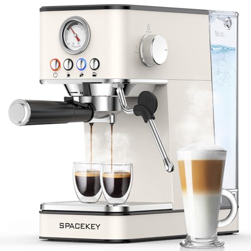 Espresso Maker with Milk Frother Steam Wand