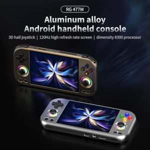 Aluminum Alloy CNC Dimensity 8300 Android14 System 4.7-inch Touch Handheld Game Console WiFi/Bluetooth Hall Joystick RGB Light 5300mah 12+ 256gb