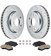 BDFHYK Front Brake Kit Compatible with Jeep Grand Cherokee 11-18, Compatible with Dodge Durango 1...