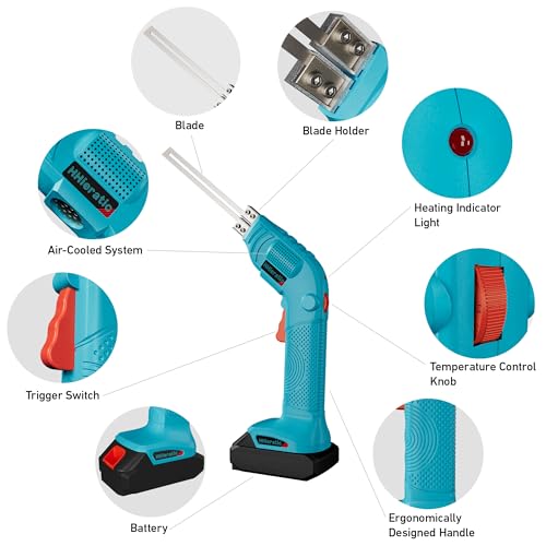 150W Hot Knife with 6 Blades for Cutting Belt