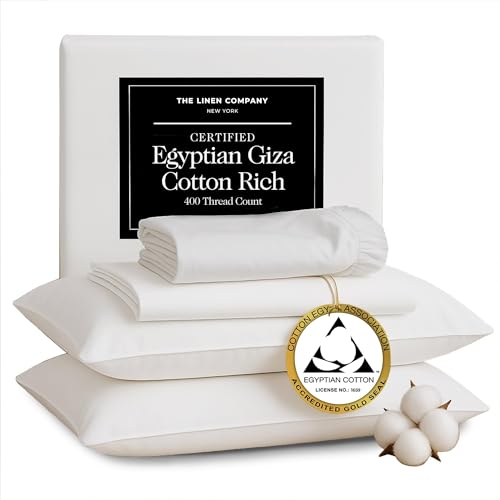 Split King Sheets Sets for Adjustable Bed - Genuine 400 Thread Count - Hotel Luxury