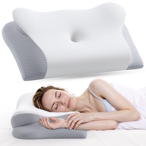 2-in-1 Orthopedic Neck Support Pillow with Cooling Pillowcase