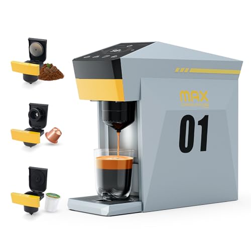 Fast Brew in 1 minute 19Bar Pump Coffee Machine for K*Cup、NES*press and Ground Coffee