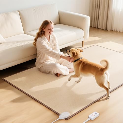 Indoor Floor Heating Mat Foot Warmer with Timer Fast Heating