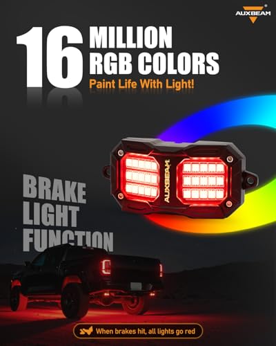 Dynamic Color Changing Wheel Well Lights w/Bluetooth APP& Remote Control