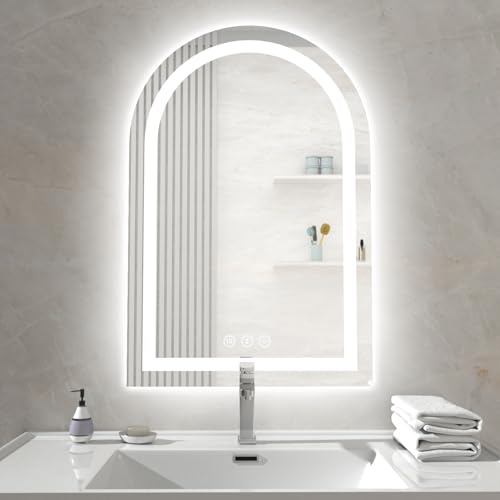 Lighted Bathroom Vanity Mirror with Lights - Anti-Fog