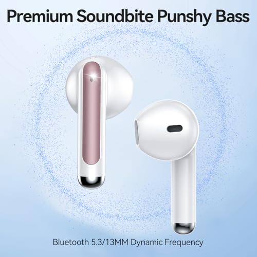 2025 Bluetooth 5.3 Headphones HiFi Stereo 50H Playback Ear Buds with Led Digital Display