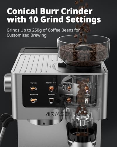 Stainless Steel Coffee Maker for Home - Cappuccino Latte & Cold Brew Iced Coffee Maker & Americano