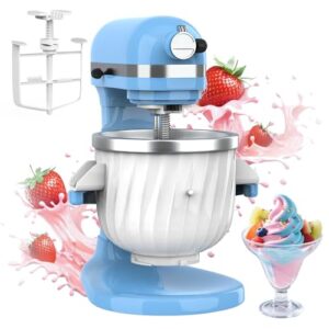Ice Cream Bowl Fit for 4.5QT/5QT/6QT Kitchen Aid Accessories and Attachments