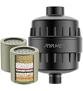 Ryamen Upgraded Dual Shower Heads Combo, 10 inch Filtered Shower Head with Handheld, 3-Way Rain S...