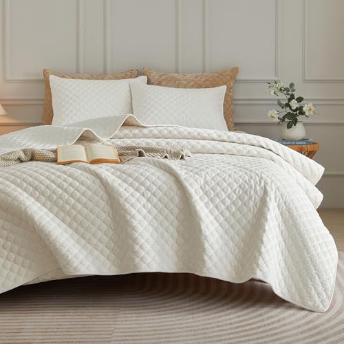 Oversized Bedspread Coverlet Comforter Set with 2 Pillow Shams