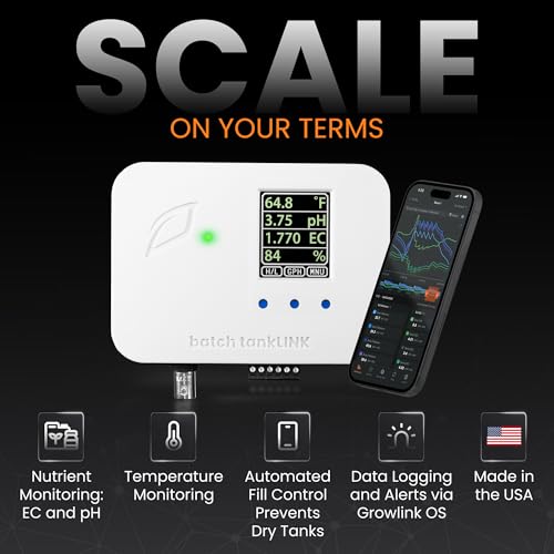 Temperature & Water Level – Automated Refills & Real-Time Alerts for Controlled Environment Agriculture