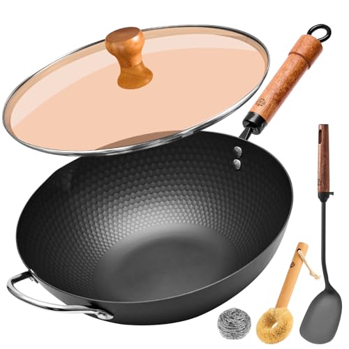 Nonstick Flat Bottom Stir Fry Pan for Induction