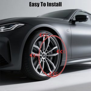 Including Tesla Model Y Rim Protector - Durable Wheel Hub Accessories(Red