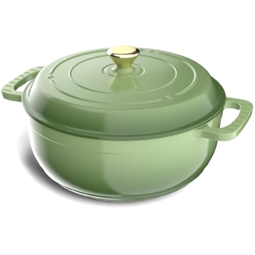 7.5QT Pot with Lid &Dual Handles with Silicone Gloves