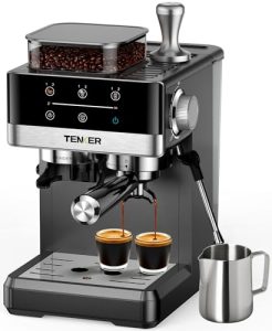 20 Bar Coffee Machine with Milk Frother for Home