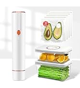 Vixino Vacuum Sealer, vacuum sealer for food(Small Vacuum Sealer+ 3 Vacuum Food Containers)