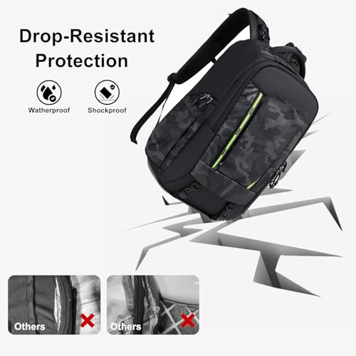 Holds 3 Tripods & 15.6 inch Laptop for Canon/Nikon/Sony/DJI Mavic Drone