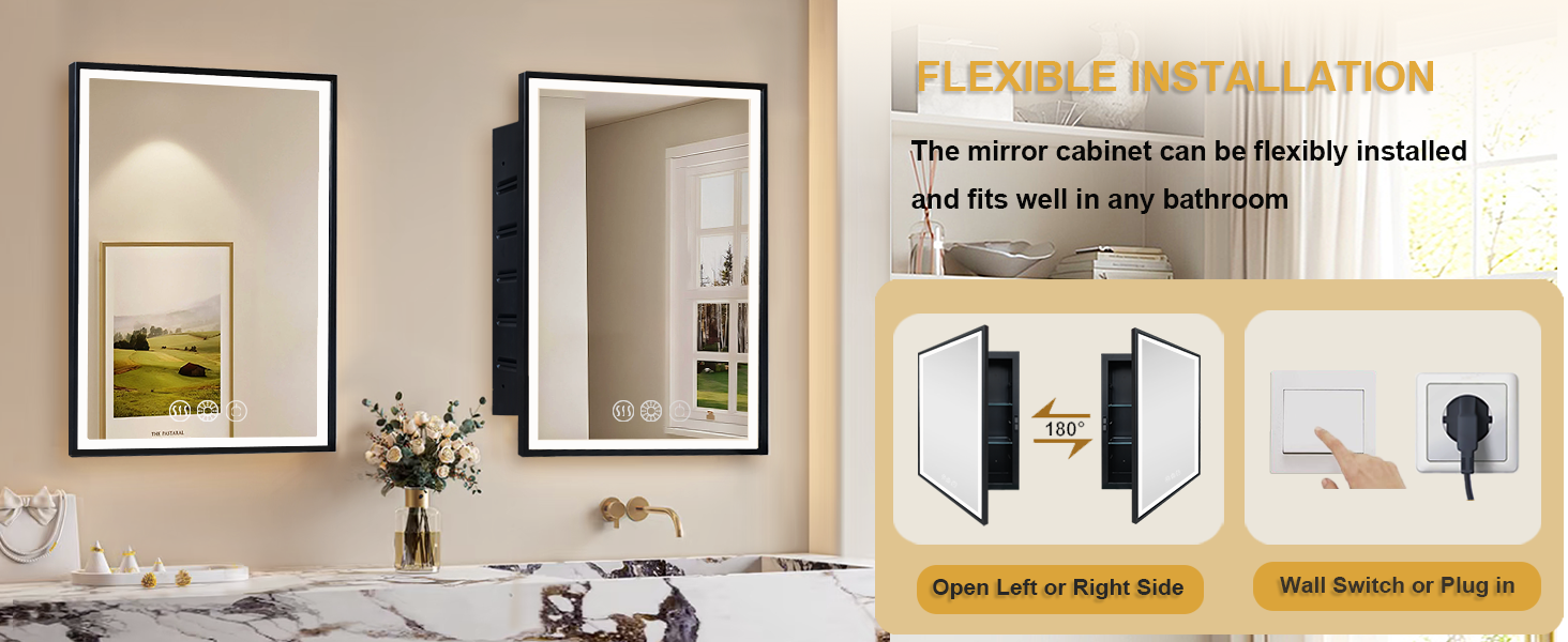 LED Medicine Cabinets with Mirror