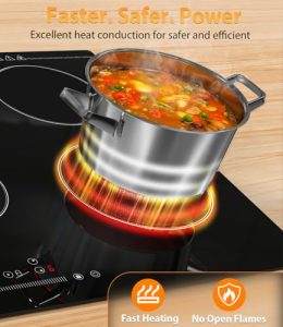 5 Burner Bulit-in Electric Stove Top Burner Ceramic Cook Top