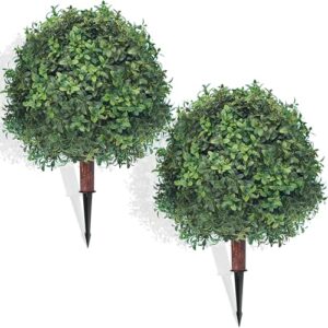 Set of 2 Artificial Cedar Bushes